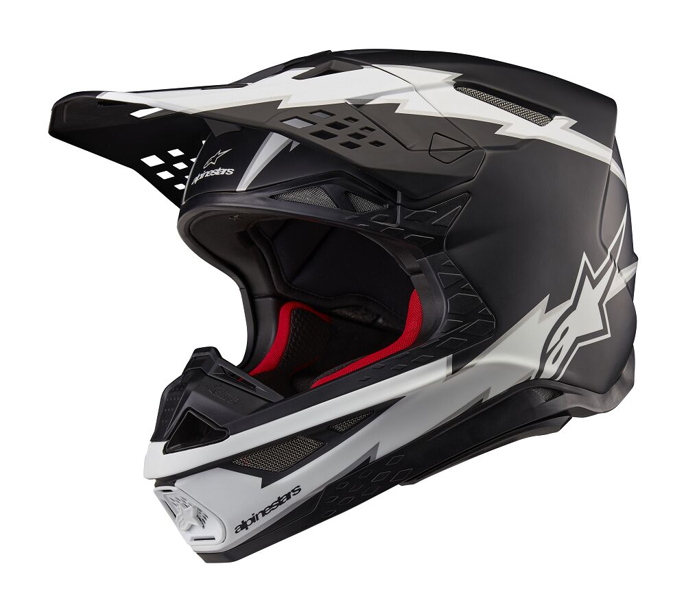 HELMET SM10 AMP BLK/WT M