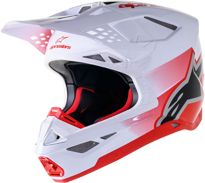 HELMET SM10 UNIT RD/WT M