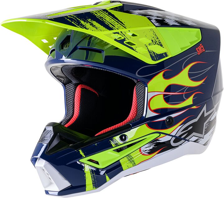 HELMET SM5 RASH NV/YL L