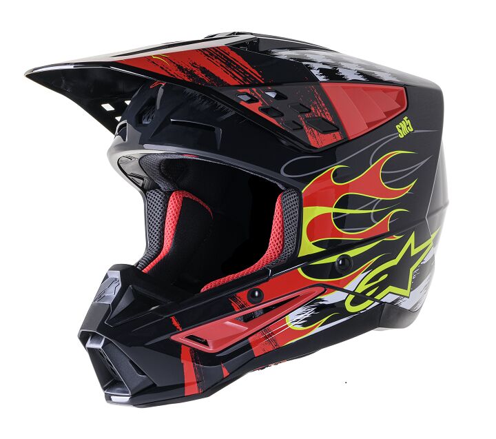 HELMET SM5 RASH RED/G L