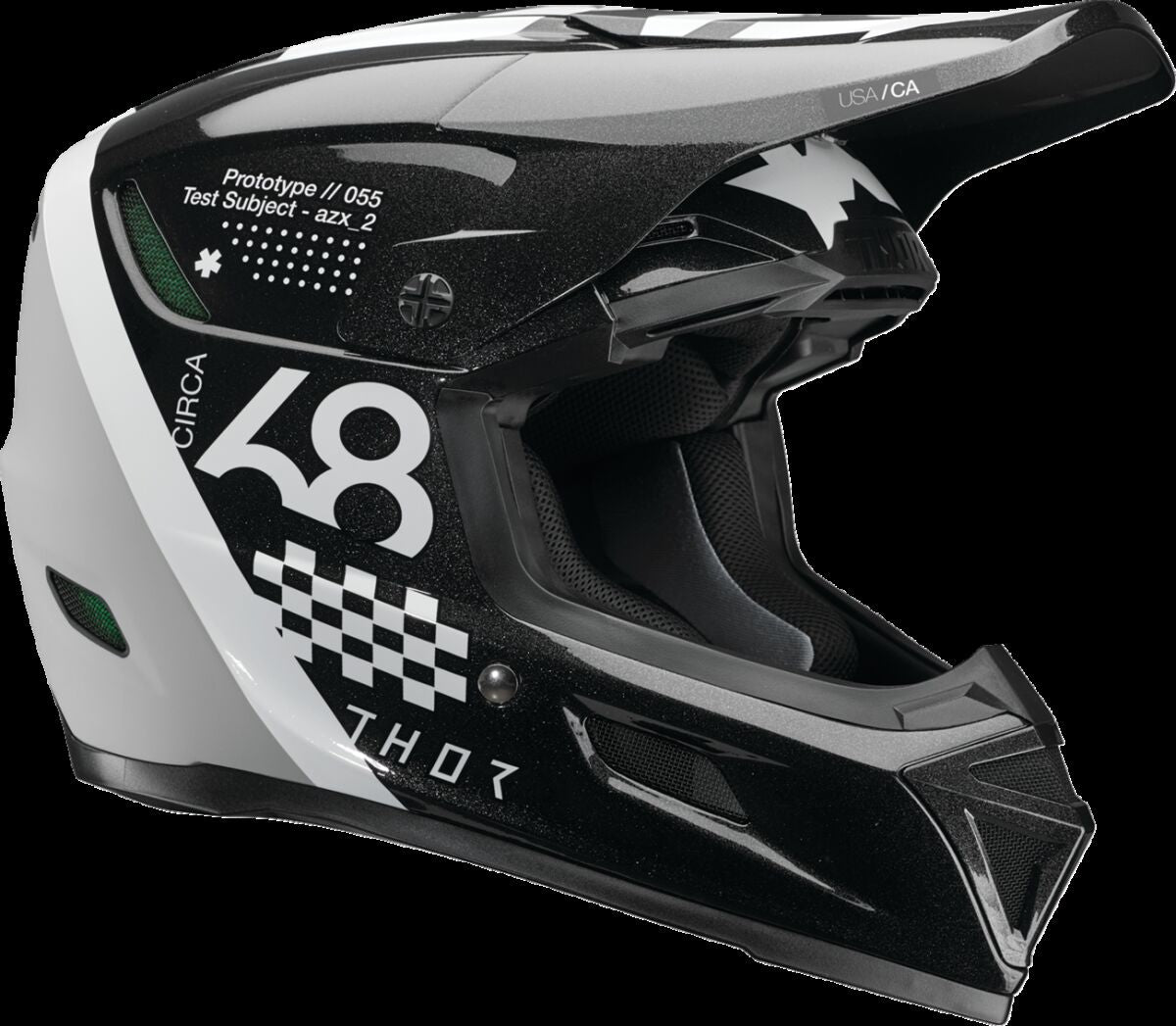 HELMET REFLEX SPORT RIOT BK/WH