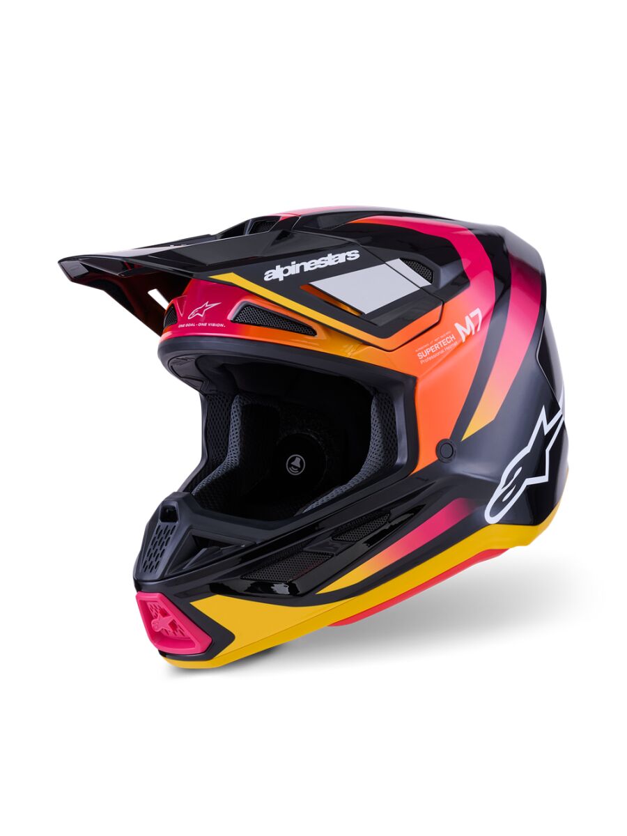 HELMET SM7 RISE BLK/YL/PINK XL