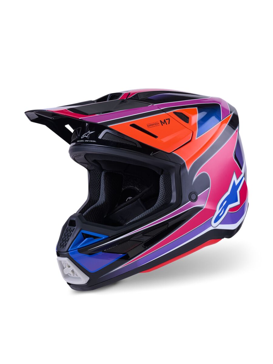 HELMET SM7 FUSE BLU/PU/PINK S