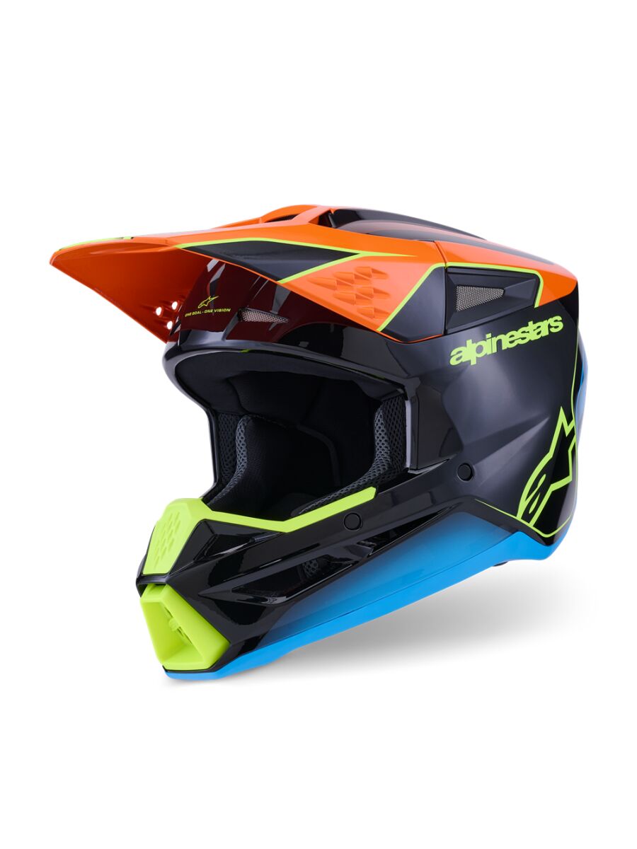 HELMET SM3 FRAY BLK/OR/YL L