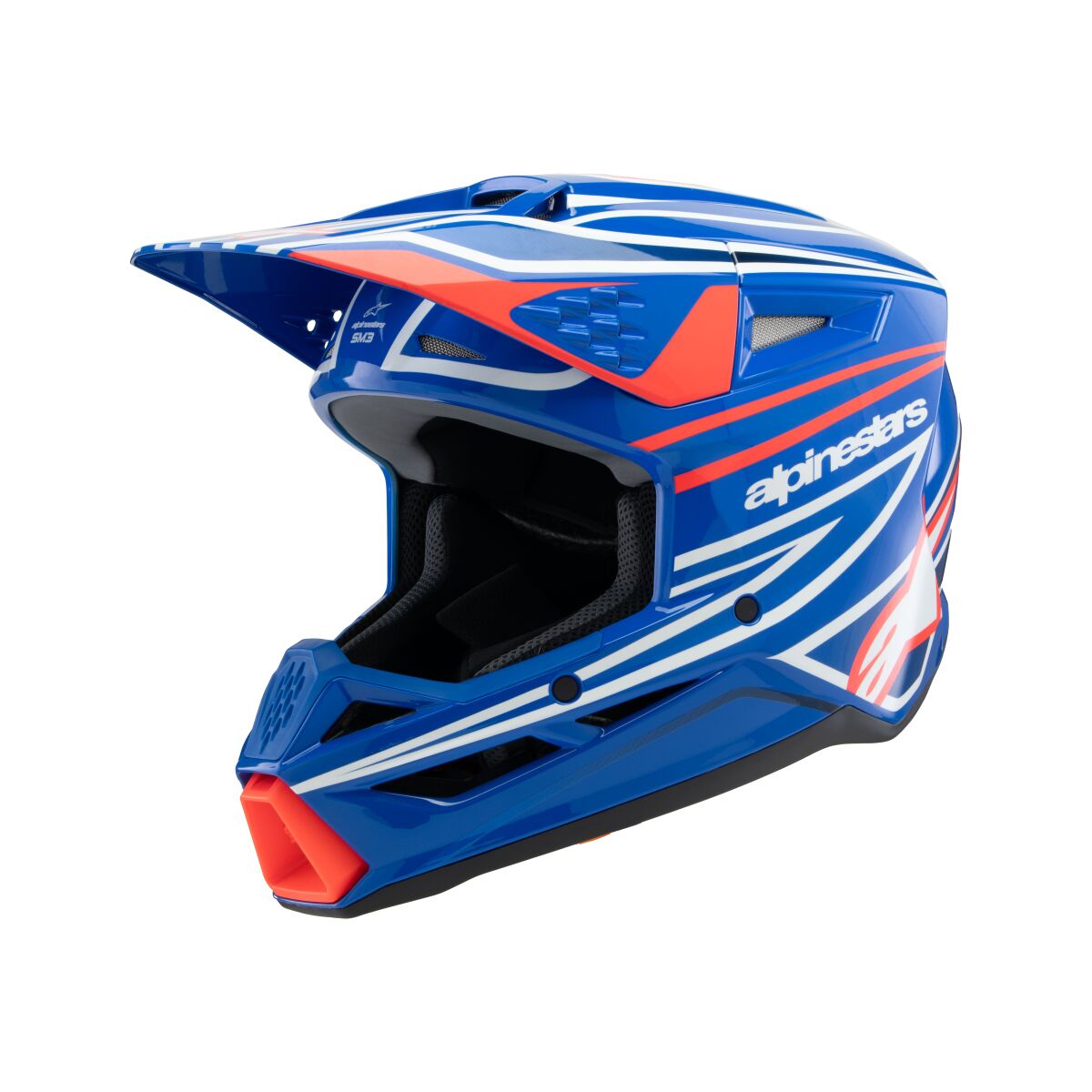 HELMET YTH SM3 WURX BLUE/RED/W