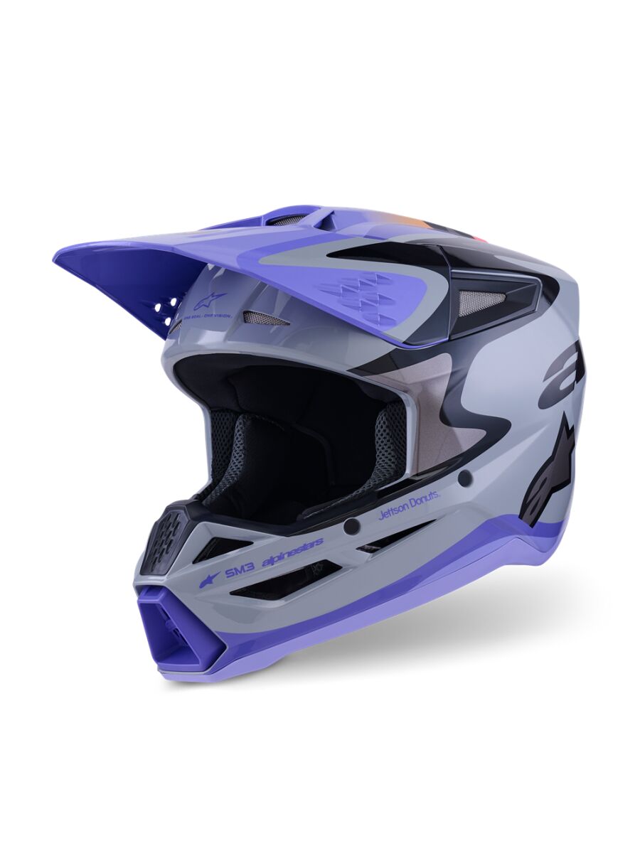 HELMET YTH SM3 JETTSON GRAY/PU