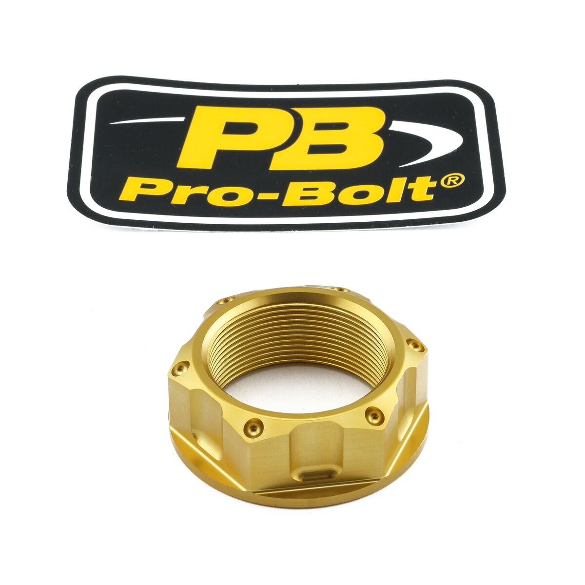 NUT TOP YOKE M28X1.00 GOLD