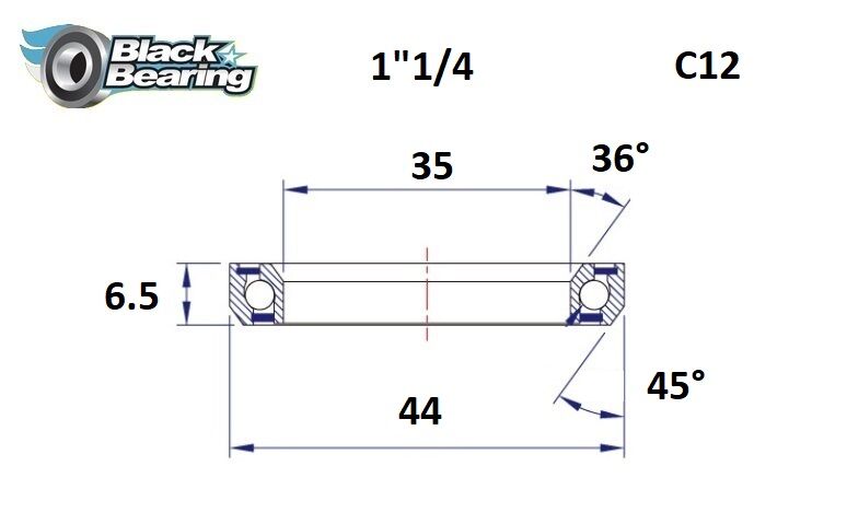 HB 35X44X5.5MM 36°/45°