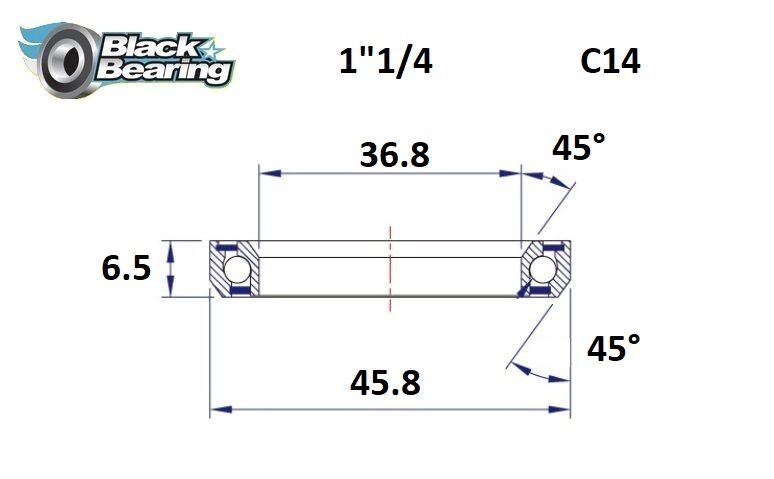 HB 36.8X45.8X6.5MM 45°/45°