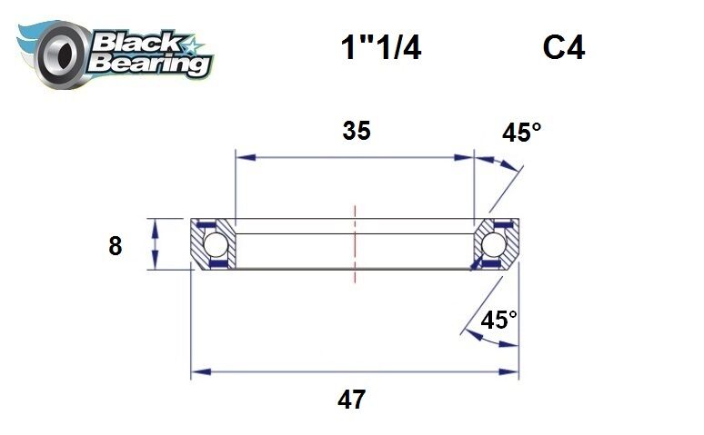 HB 35X47X8MM 45°/45°