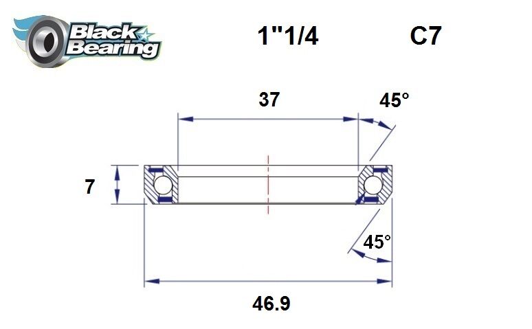 HB 37X46.9X7MM 45°/45°