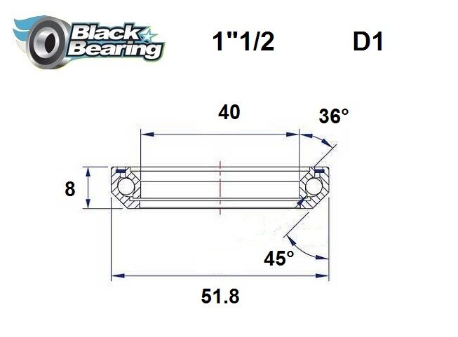 HB 40X51.8X8MM 36°/45°