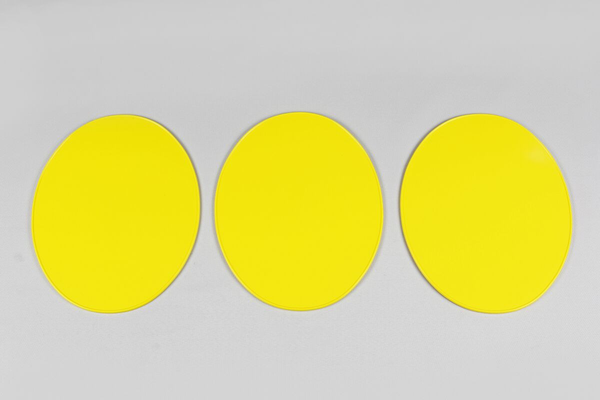 KIT UNI OVAL PLATE YL 3PC