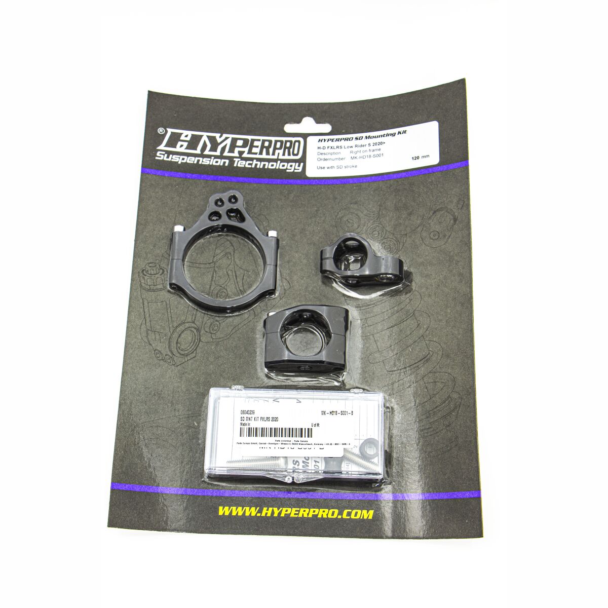 SD MOUNT. KIT BLACK HD FXLRS S