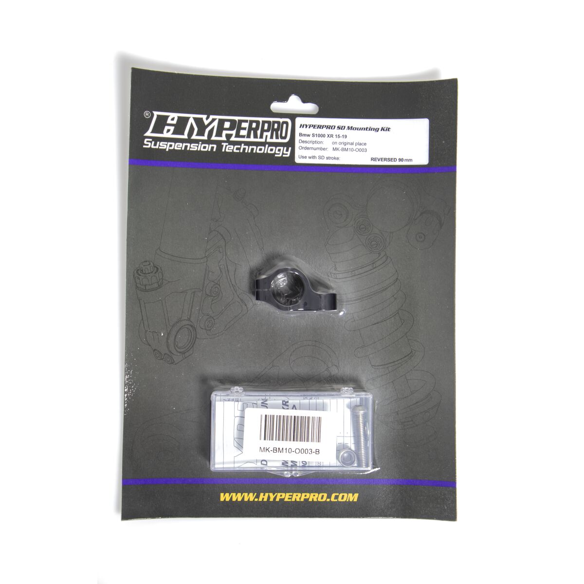 SD MOUNT. KIT BLACK BMW S 1000