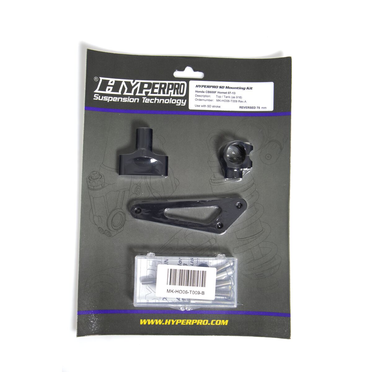 SD MOUNT. KIT BLACK HONDA CB 6