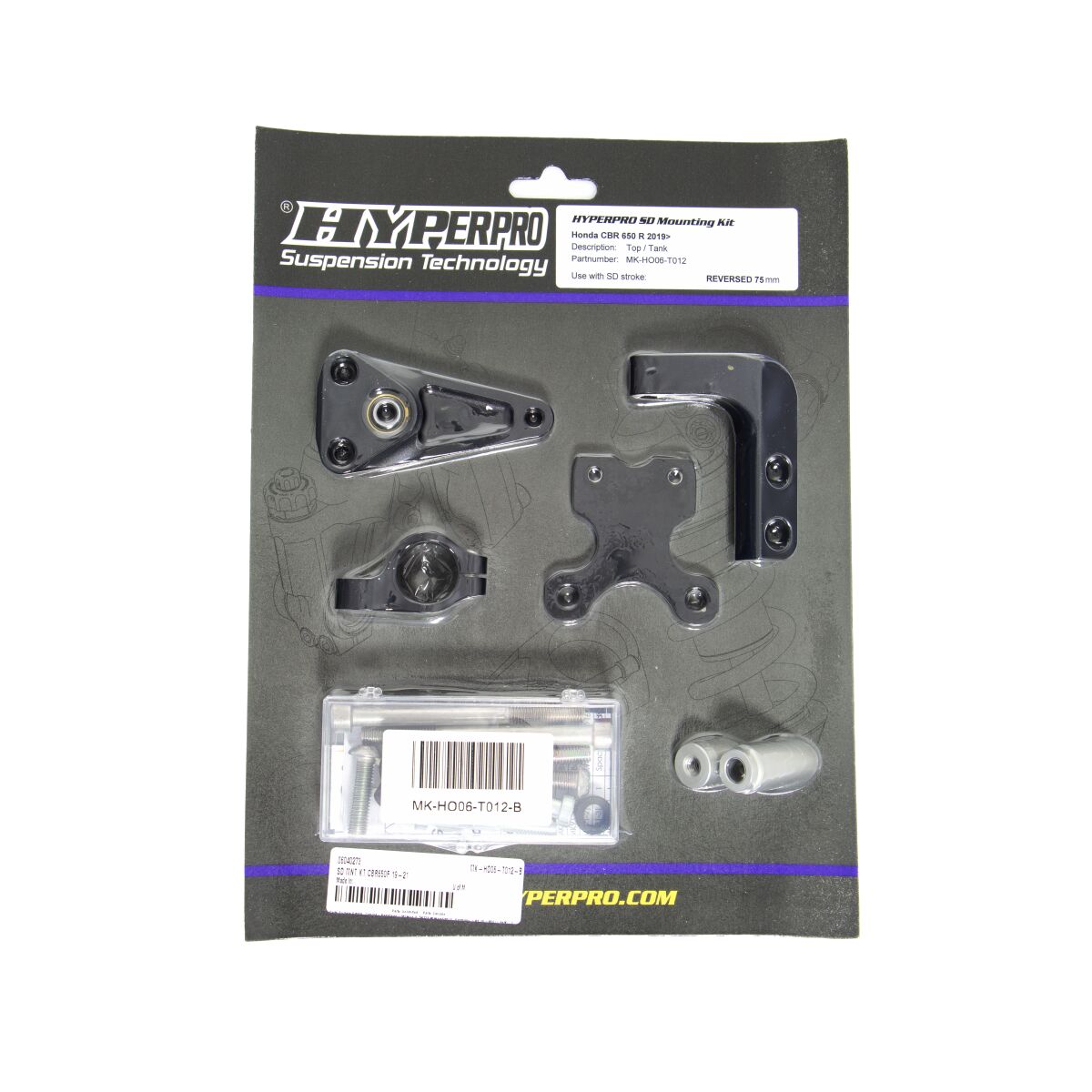 SD MOUNT. KIT BLACK HONDA CBR