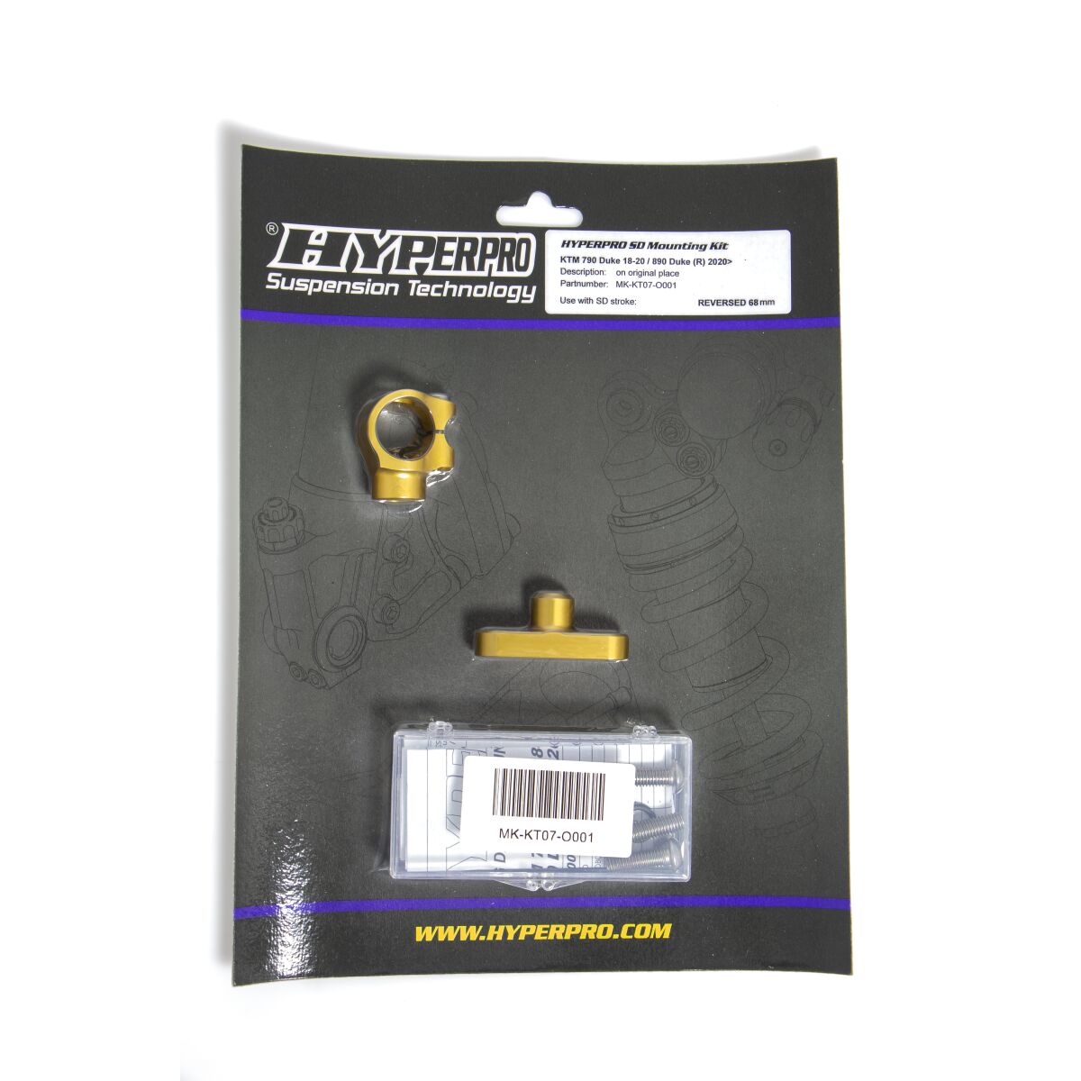 SD MOUNT. KIT GOLD KTM 790/890