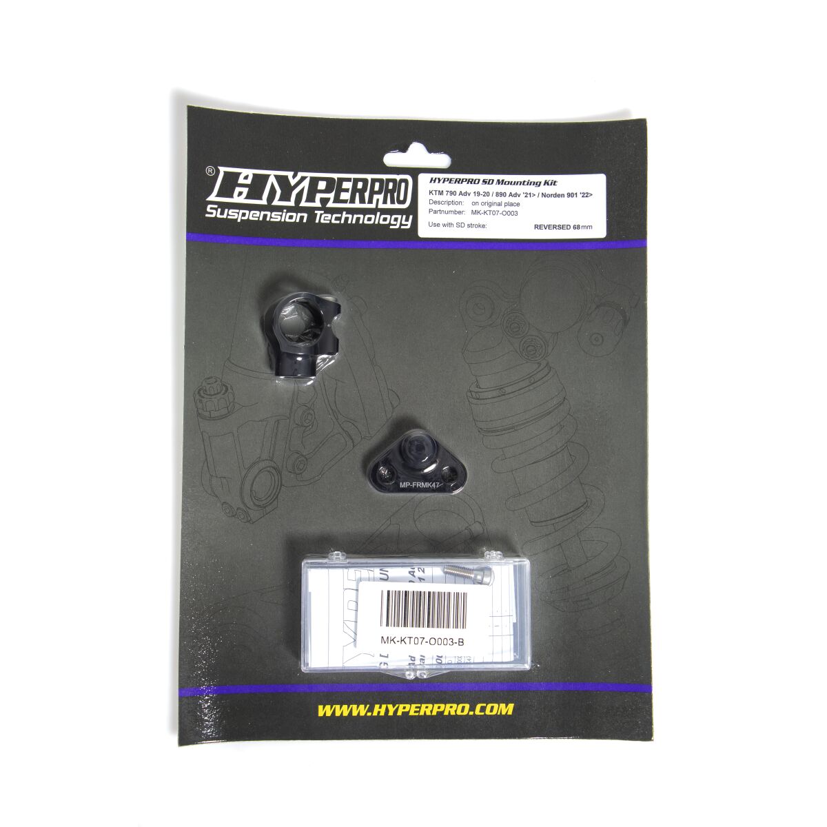 SD MOUNT. KIT BLACK KTM 790/89