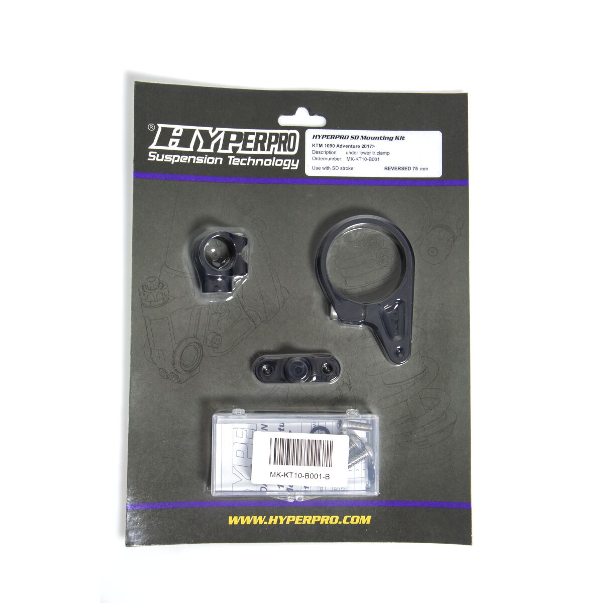 SD MOUNT. KIT BLACK KTM 1090 A