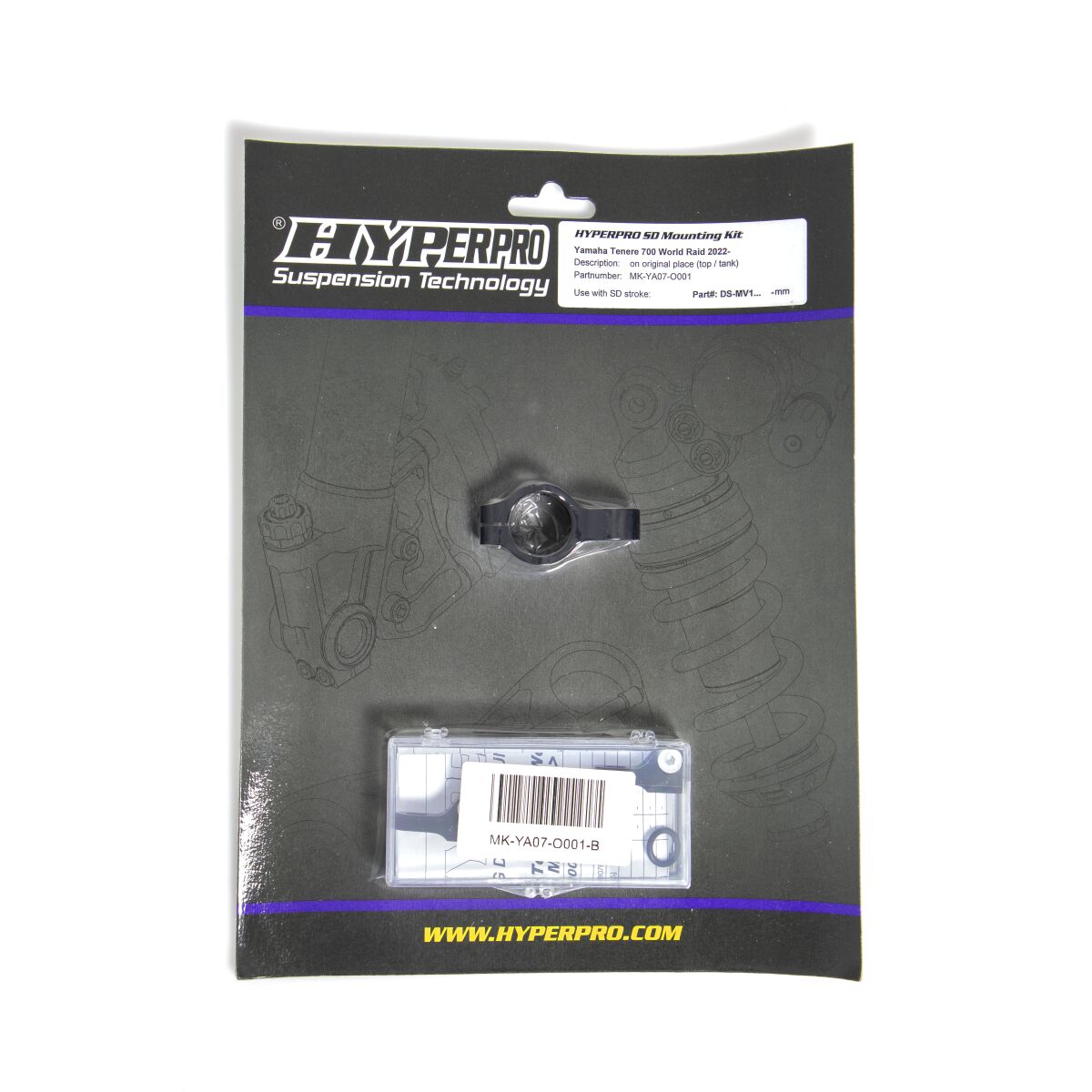 SD MOUNT. KIT BLACK YAMAHA TEN