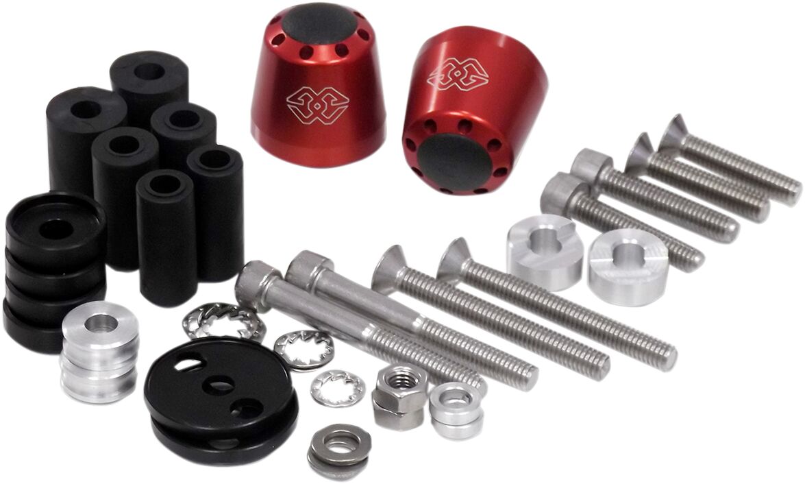 HANDLEBAR WEIGHTS CONE RED