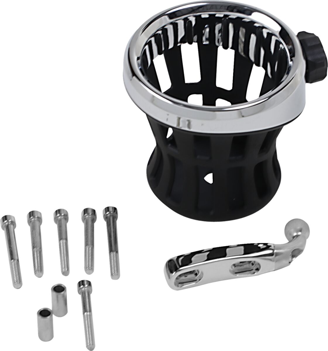 HOLDER DRINK W/PERCH - CHROME