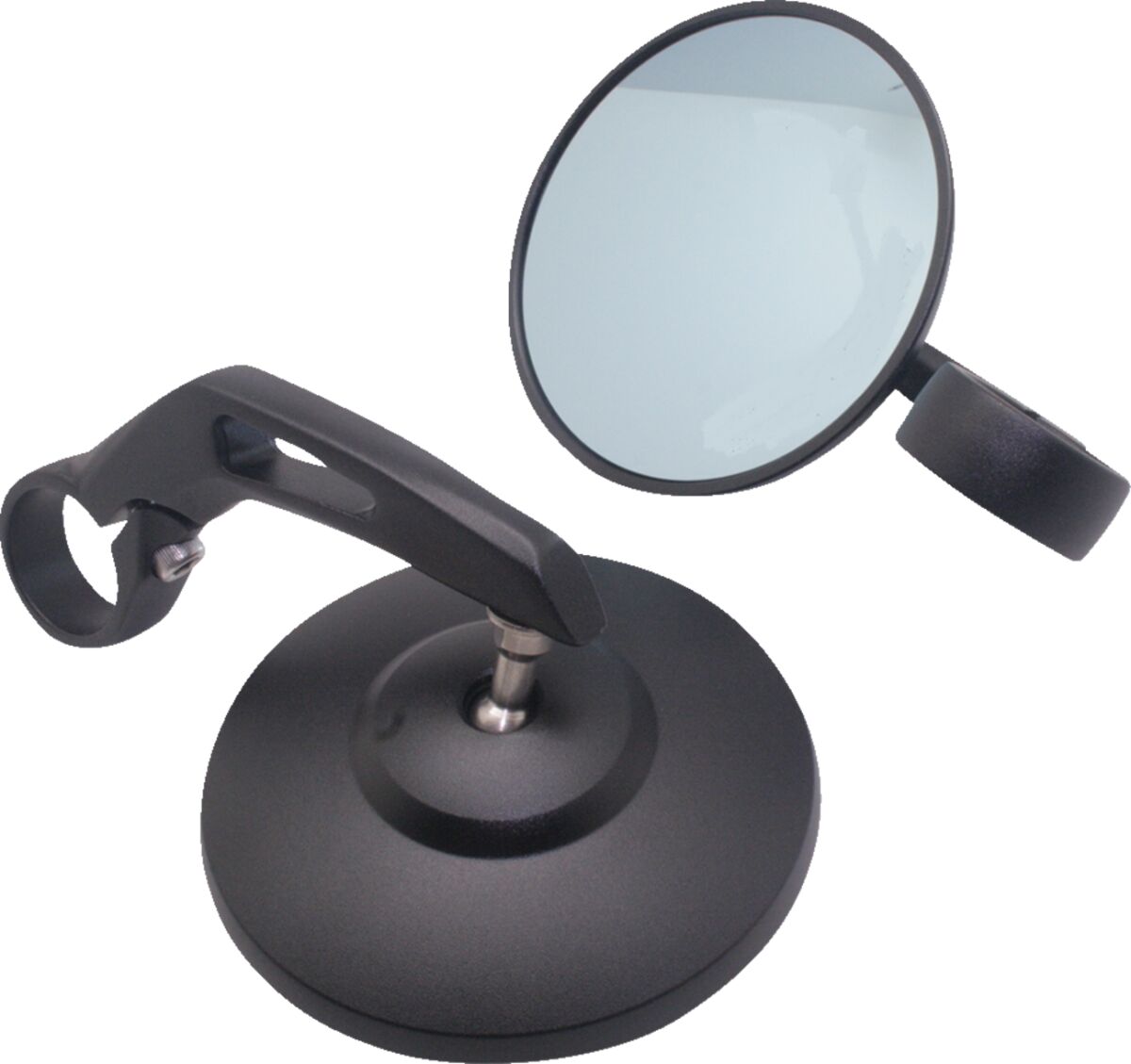 BAR END MIRRORS ALU BLK