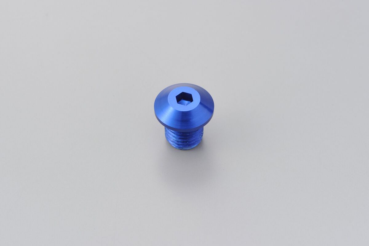 MIRROR PLUG BOLT BLUE RIGHT