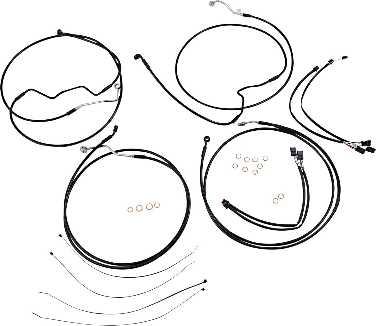 CONTROL CABLE KIT XR BLK