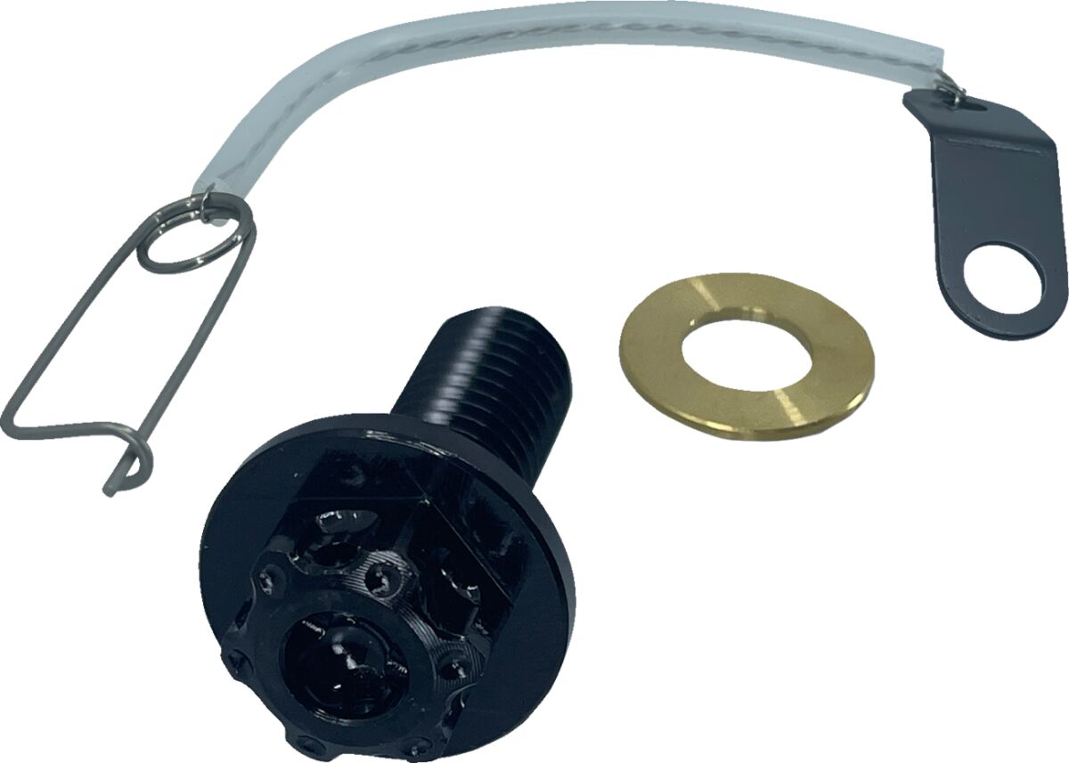 DRAIN PLUG 8X1.25X24 BLK