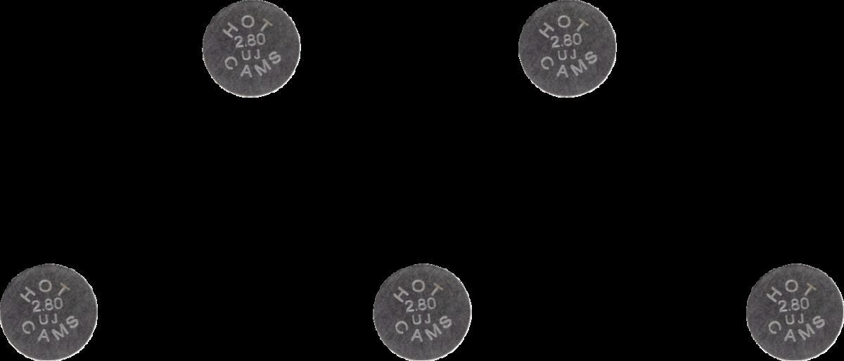 VALVE SHIM 5PK 7.48X2.80