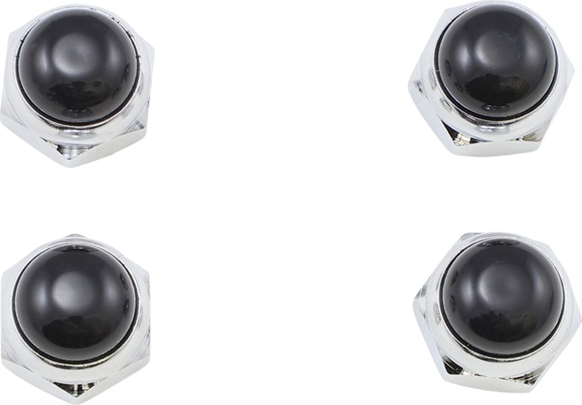 NUT RCKR SHFT BLK CHR 4PK