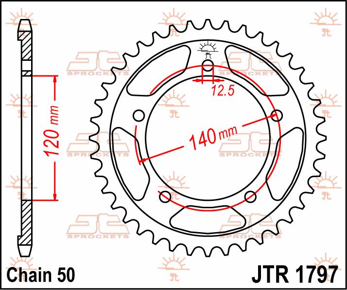 SPROCKET REAR 41T 530