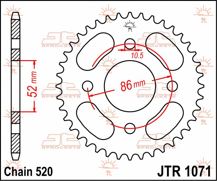SPROCKET REAR 30T 520
