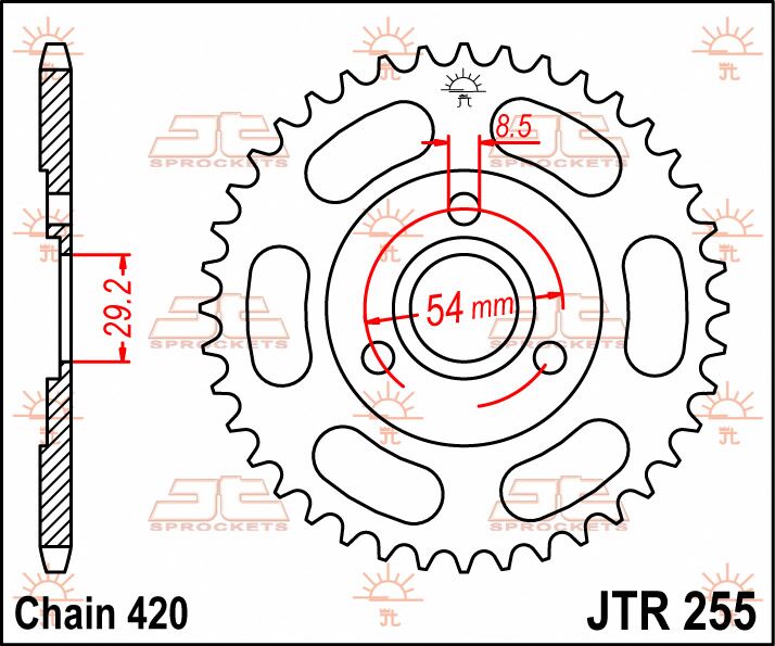 SPROCKET REAR 35T 420