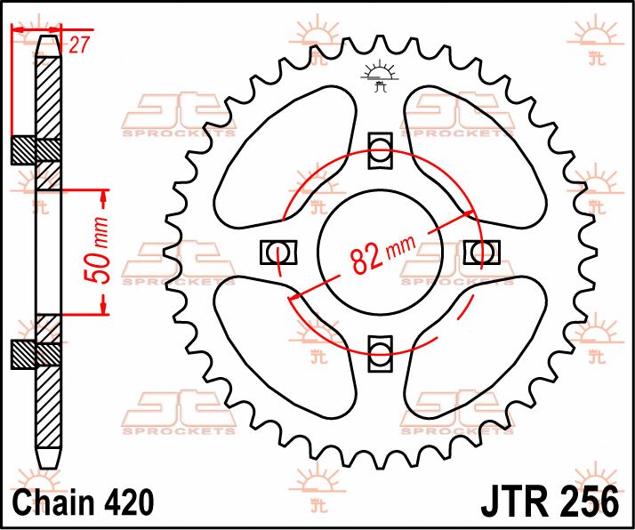 SPROCKET REAR 40T 420
