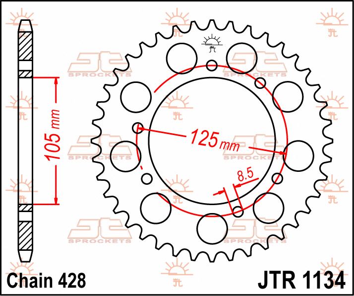 SPROCKET REAR 48T 428
