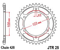SPROCKET REAR 60T 428