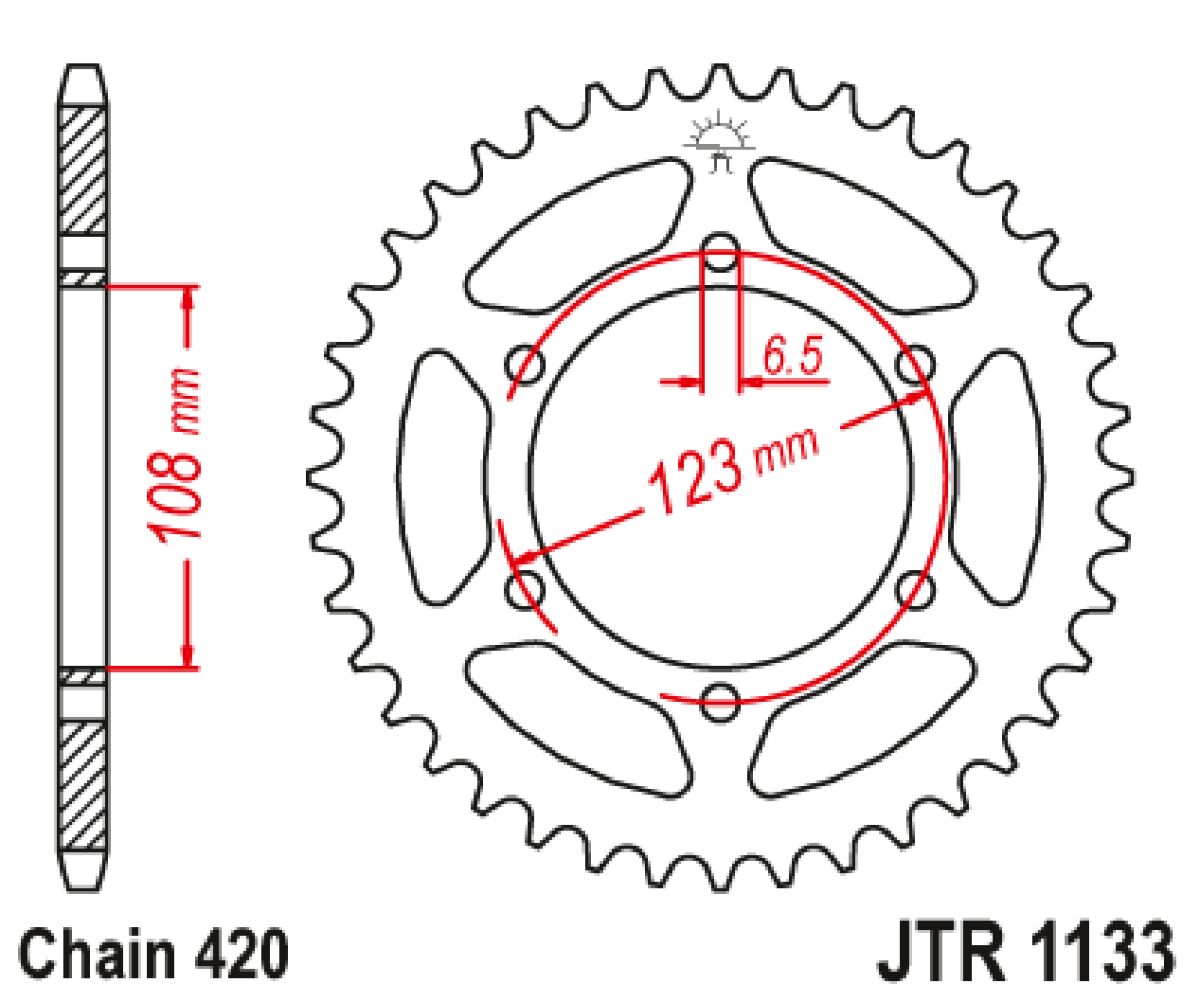 SPROCKET REAR 59T 420