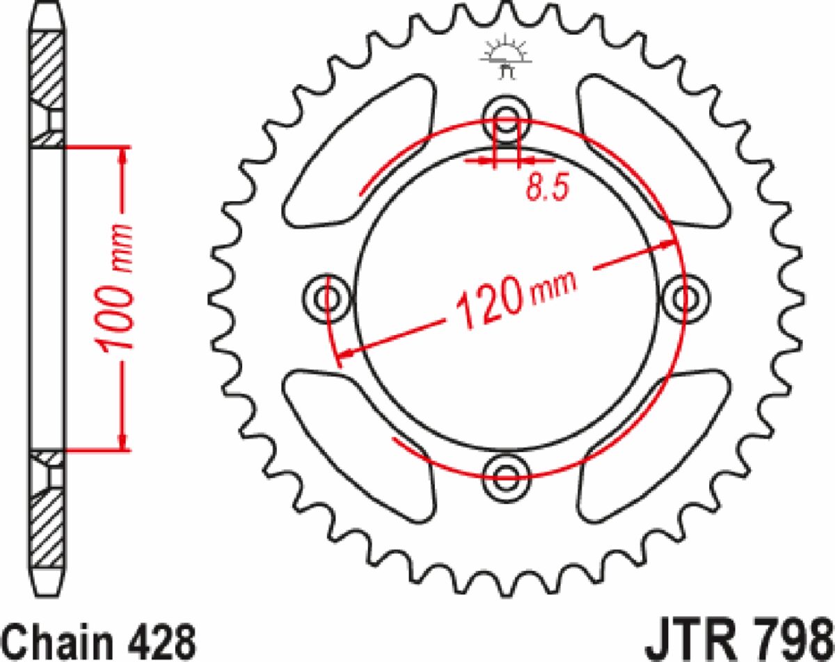 SPROCKET RR YAMAHA 51T