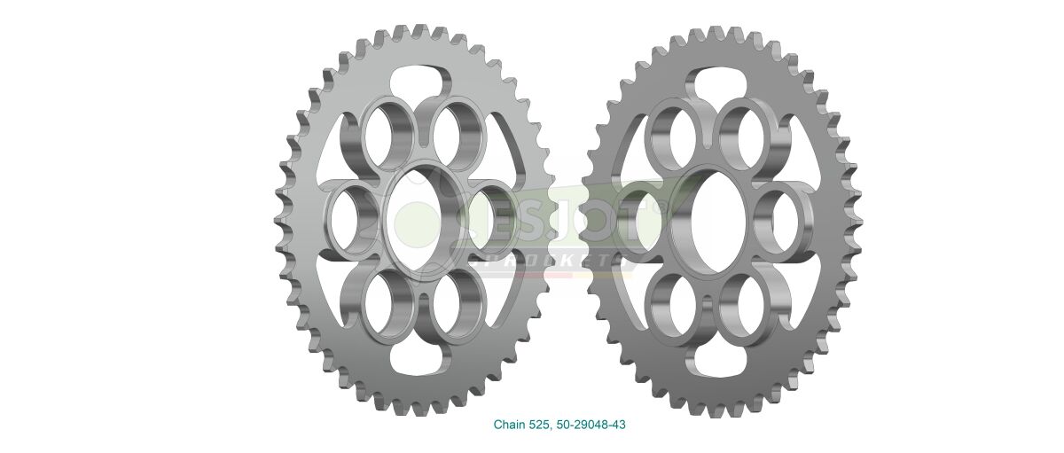 SPROCKET REAR 43T 525