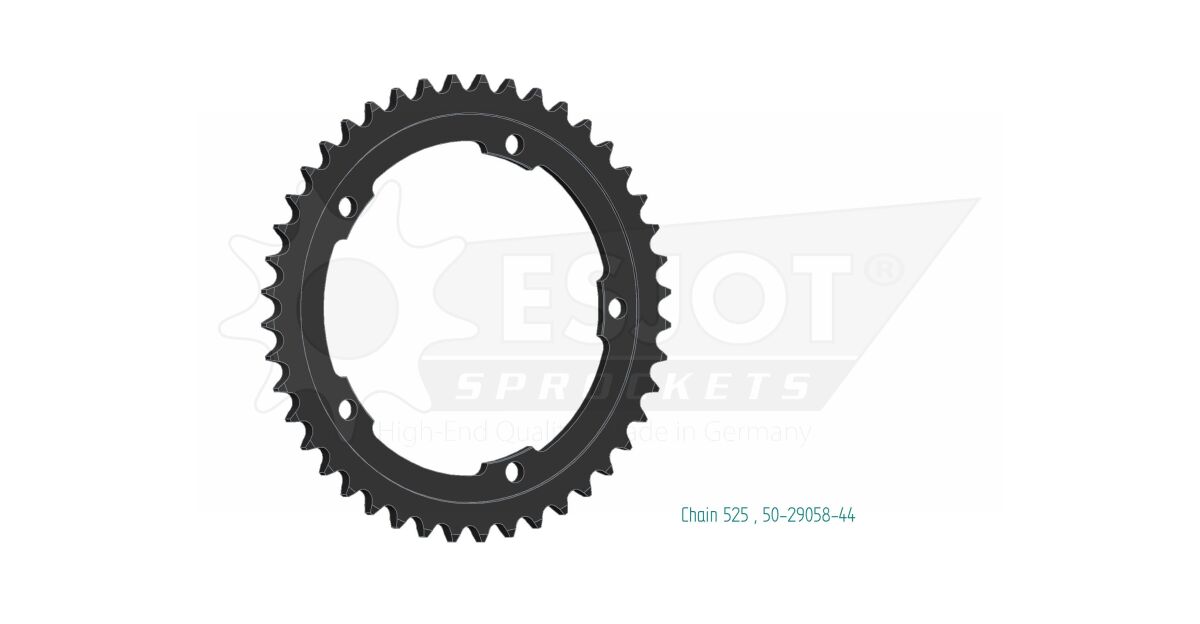 SPROCKET REAR 44T 525