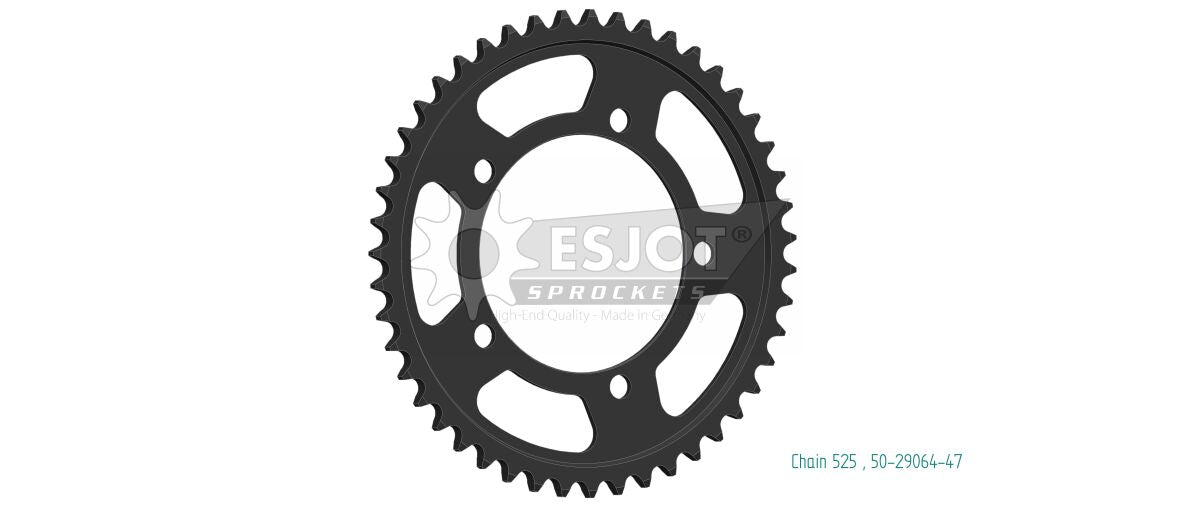 SPROCKET REAR 47T 525