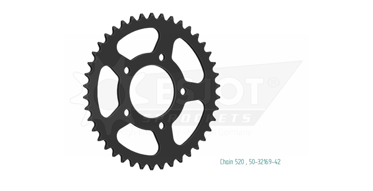 SPROCKET REAR 42T 520