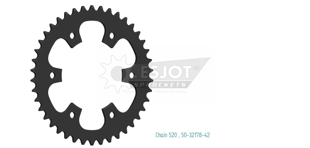 SPROCKET REAR 42T 520