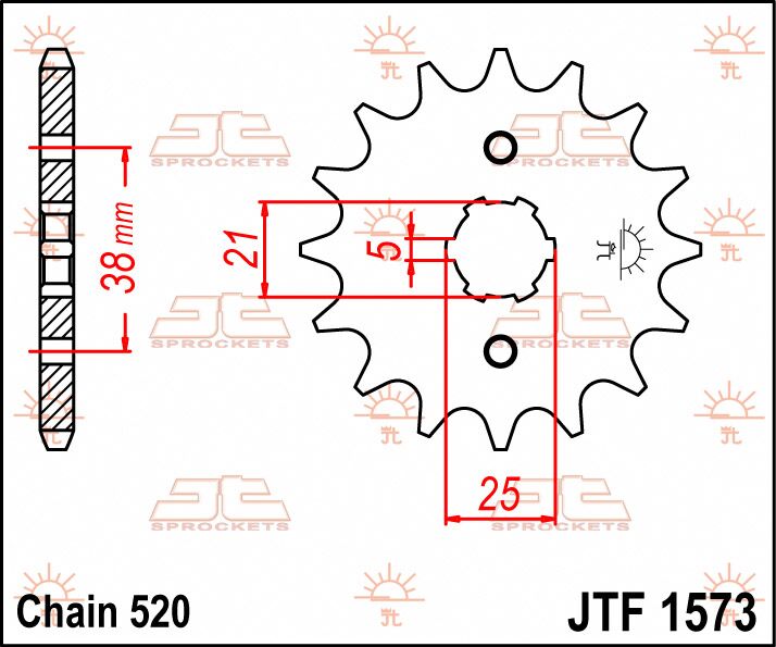 SPROCKET FRONT 13T 520