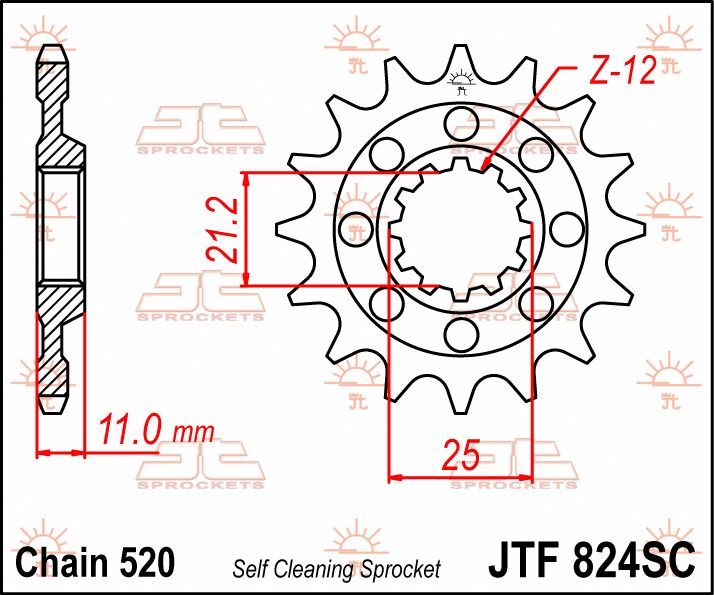 SPROCKET FRONT 13T 520 SC