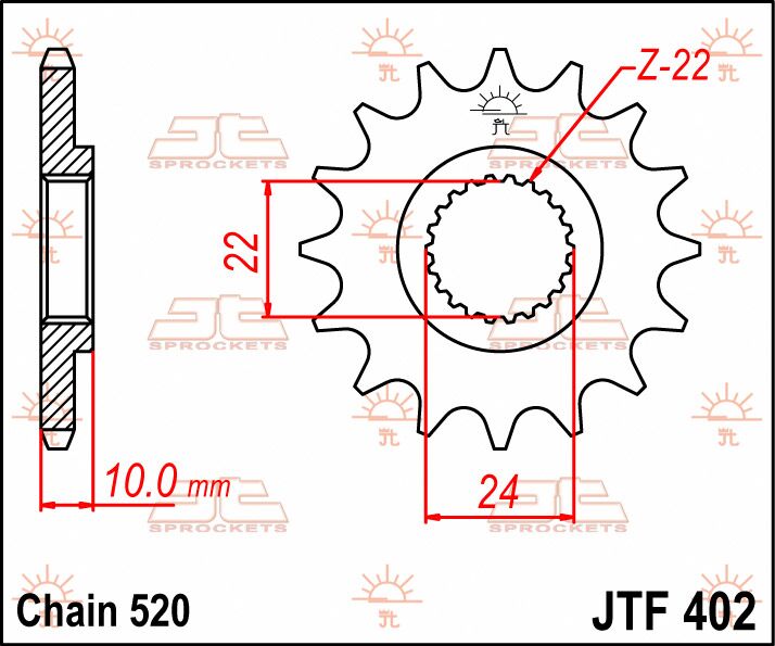 SPROCKET FRONT 13T 520