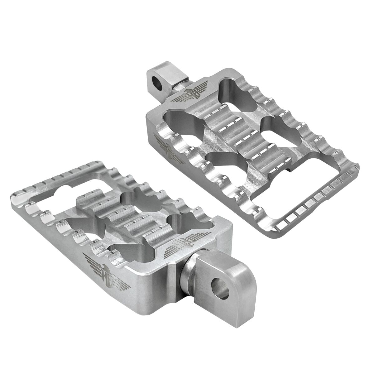 FOOTPEGS MX V1 M8 SOFTAIL SILV